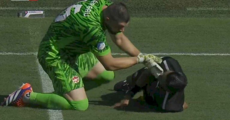 drama-en-la-copa-america:-se-descompenso-un-arbitro-asistente-y-el-arquero-de-canada-corrio-a-asistirlo