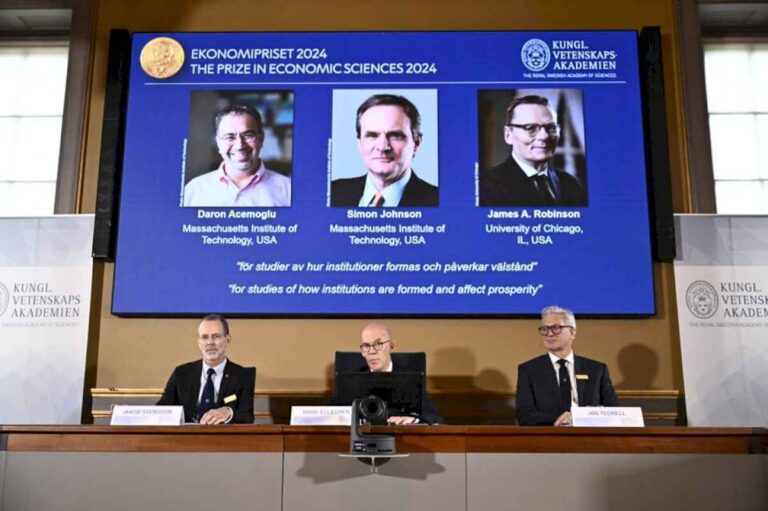 premio-nobel-de-economia-2024-para-una-investigacion-sobre-las-diferencias-de-prosperidad-entre-naciones