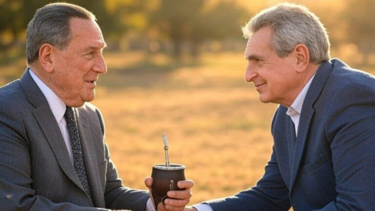 Juan Domingo Perón compartió un mate con Agustín Rossi: el peculiar mensaje por la asunción de Cristina Kirchner en el Partido Justicialista