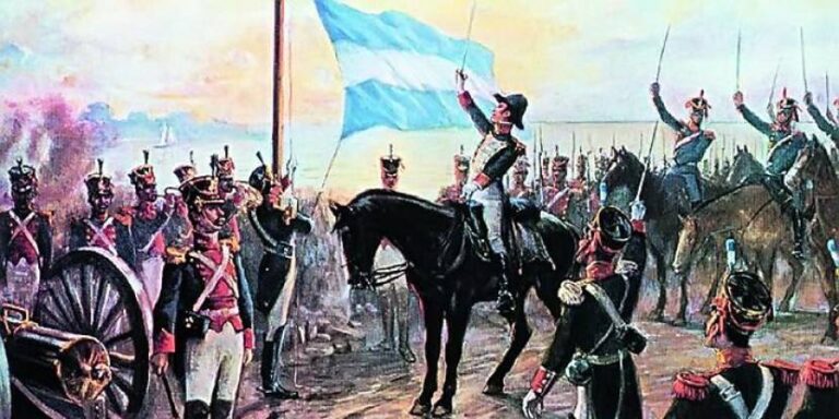 Se conmemora el 213 Aniversario del Primer Izamiento de la Bandera Nacional