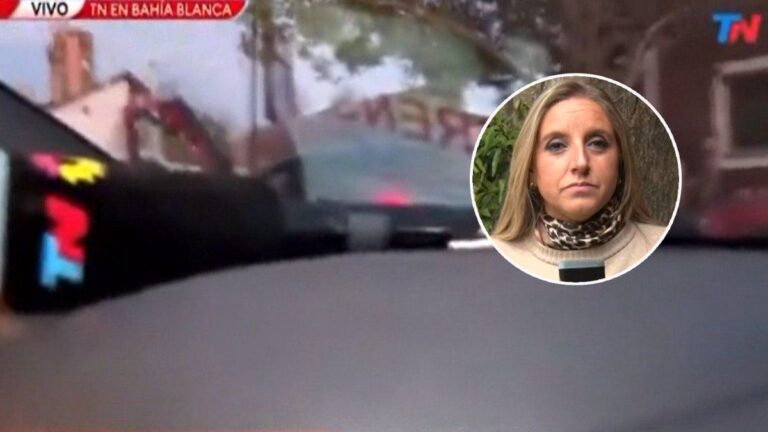 Paula Bernini tuvo un ataque de bronca en medio del temporal de Bahía Blanca