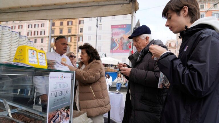Roma celebra el alta del Papa con un nuevo gusto de helado: aleluya