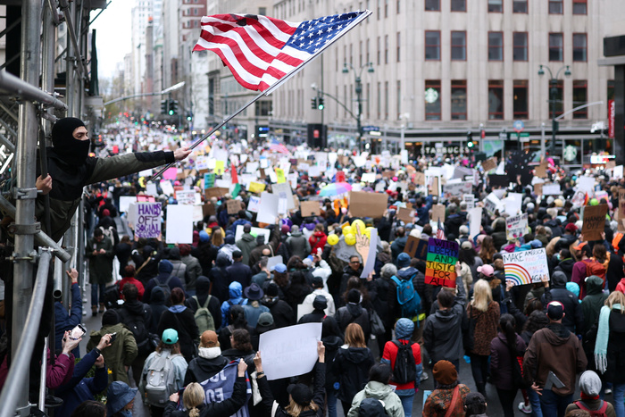 Protesta contra Donald Trump en mil ciudades de EE.UU.