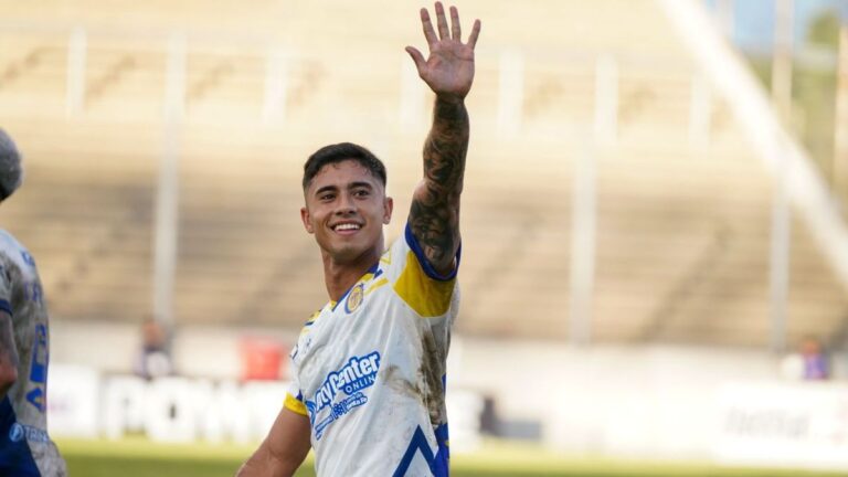 Lautaro Giaccone, autor del gol y figura en la victoria de Central ante Los Andes