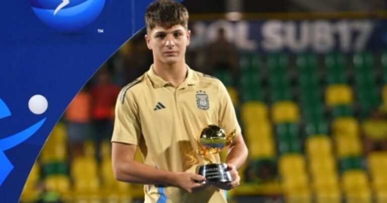 Orgullo argentino: Thomas De Martis fue el máximo goleador del Sudamericano Sub 17