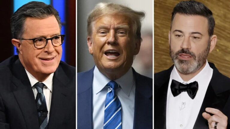 Donald Trump celebró el fin del programa de Stephen Colbert y apuntó contra Jimmy Kimmel: «Escuche que es el siguiente»