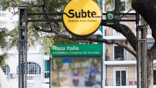 Desde hoy, la estación Plaza Italia de la Línea D permanecerá cerrada por obras hasta noviembre