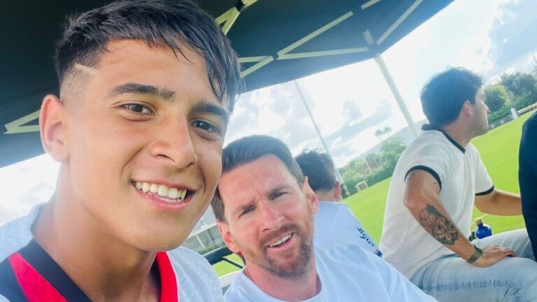 El sueño del pibe de Newell’s: goles en la Messi Cup, esfuerzo, fe y la foto más deseada