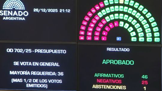 Vivo: El Senado aprobó el todos los capítulos del Presupuesto 2026 y el gobierno respira