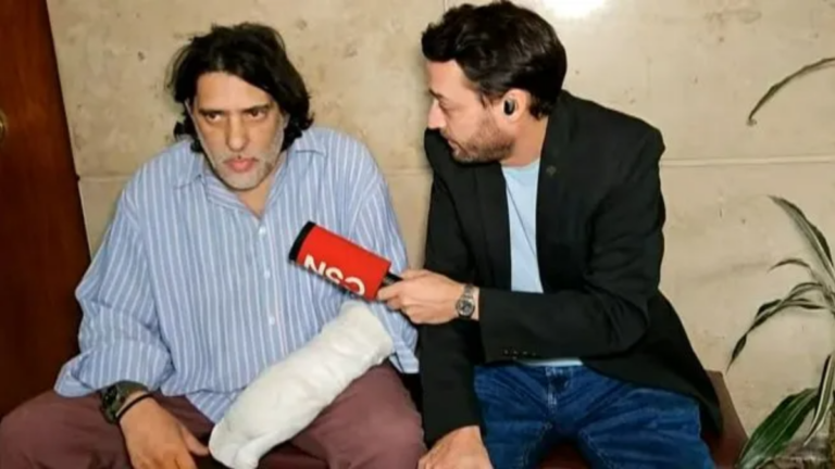 Belgrano: habló el hombre al que le cayó una placa de vidrio en la cabeza y sobrevivió