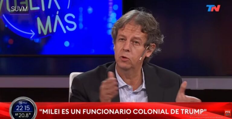 Castillo dijo que Milei es un funcionario colonial de Trump y denunció encubrimiento sobre $LIBRA